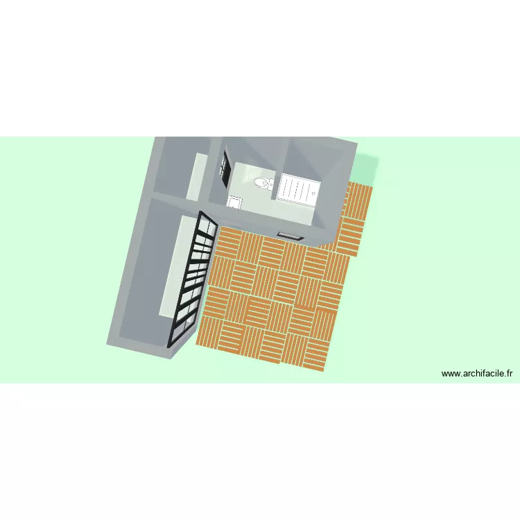 SDB Option 2. Plan de 2 et 11 m² SDB Option 2. Plan de 2 et 11 m²