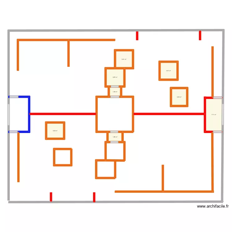 Airsoft 2. Plan de 8  et 27 m²