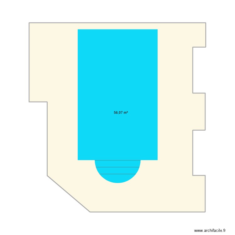 Ducros nils. Plan de 1 pièce et 56 m2