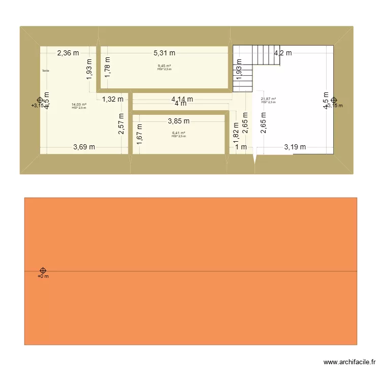 LANGUIDEUX. Plan de 4 Pièces et 52 m² LANGUIDEUX. Plan de 4 Pièces et 52 m²