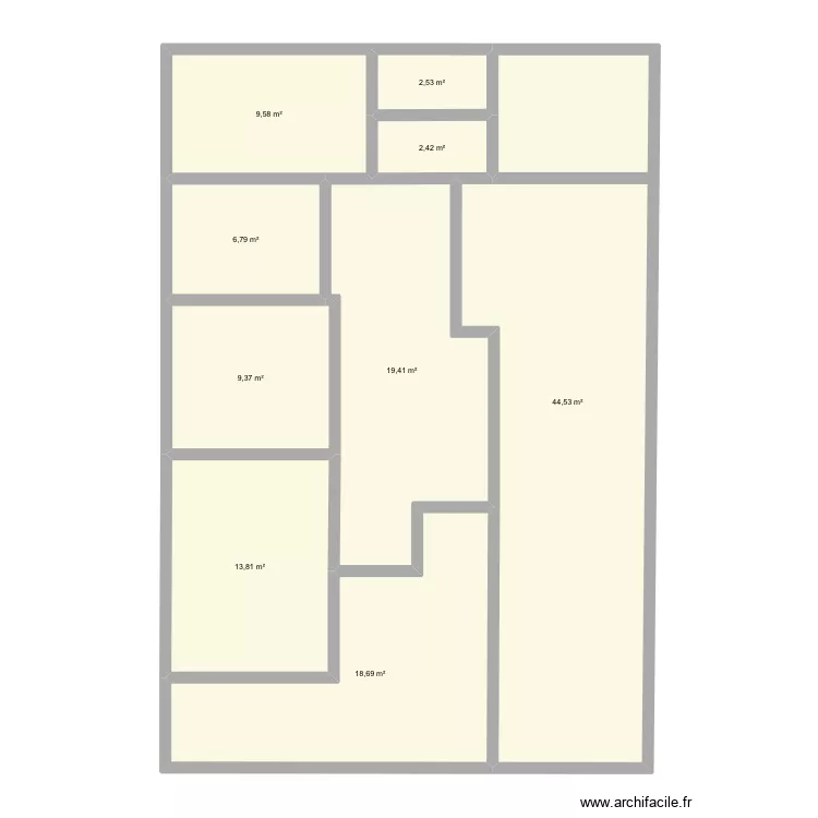 Maison. Plan de 9 et 127 m² Maison. Plan de 9 et 127 m²