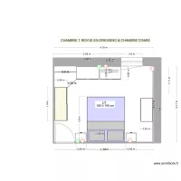 CHAMBRE 1 amenagee en  chambre parentale avec prises diff&eacute;rentes