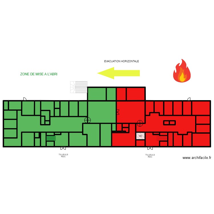 TILLEULS RDC. Plan de 59 pièces et 754 m2