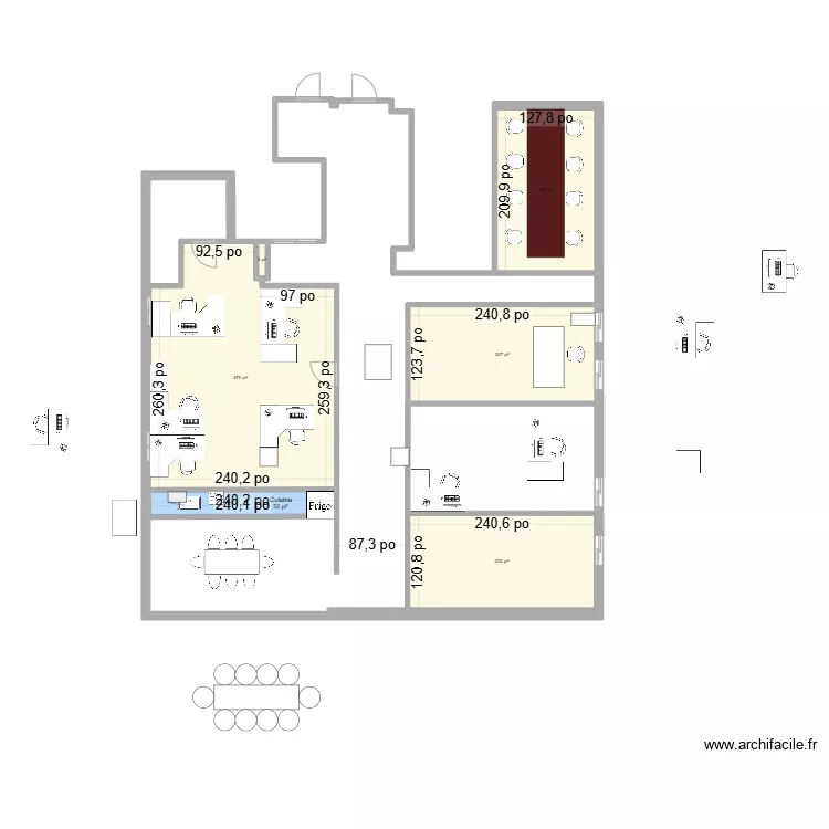 Bureau 5ieme 6. Plan de 