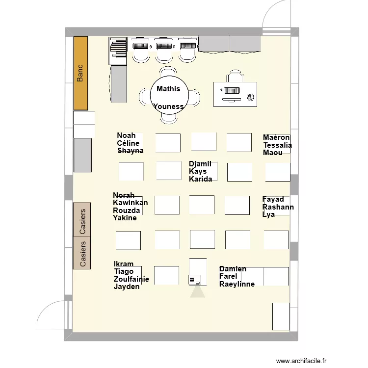 Classe P2 Groupes de 3-4 HETERO sans EBP. Plan de 