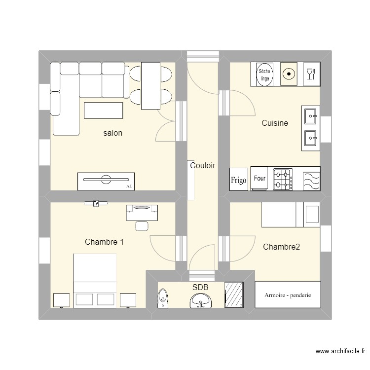 appartement . Plan de 0 pièce et 0 m2
