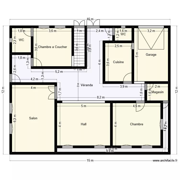 Plan de terrain 15mx12m Client 37 15 83 83. Plan de 
