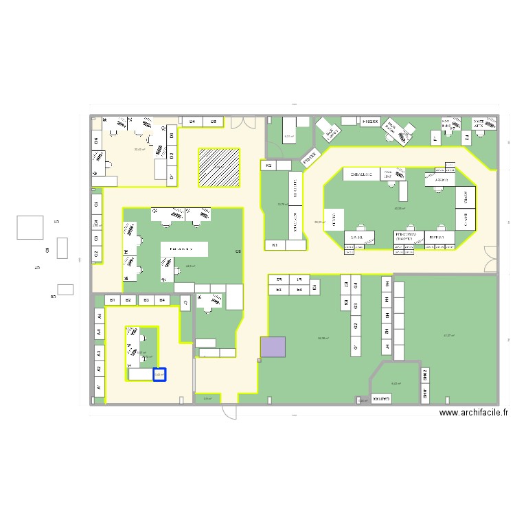 Atelier 10/11/2023. Plan de 18 pièces et 444 m2