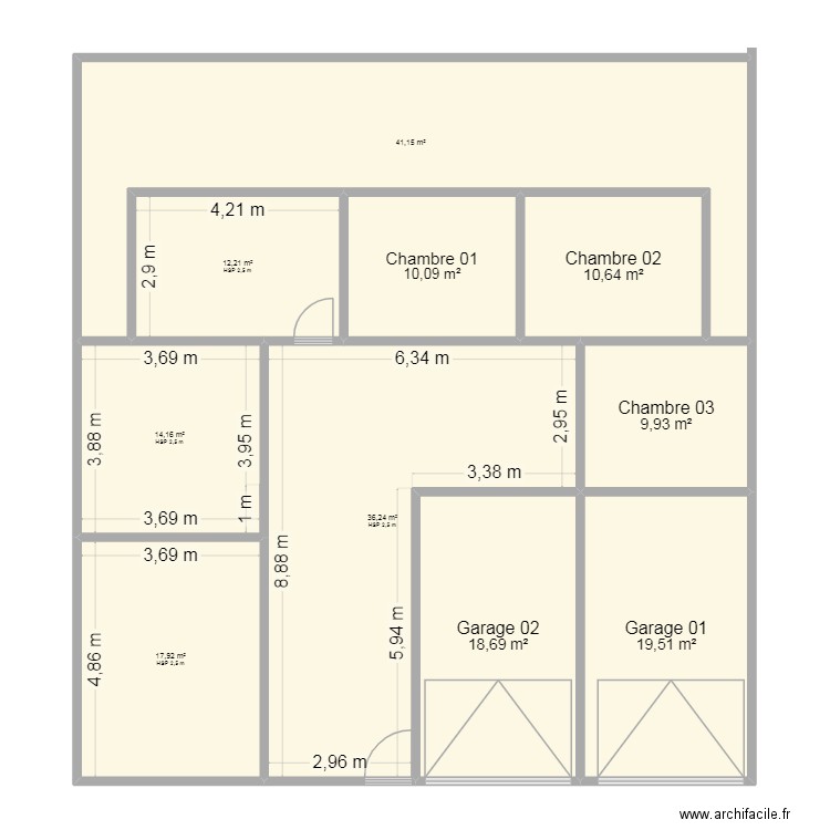 halim 2. Plan de 10 pièces et 191 m2