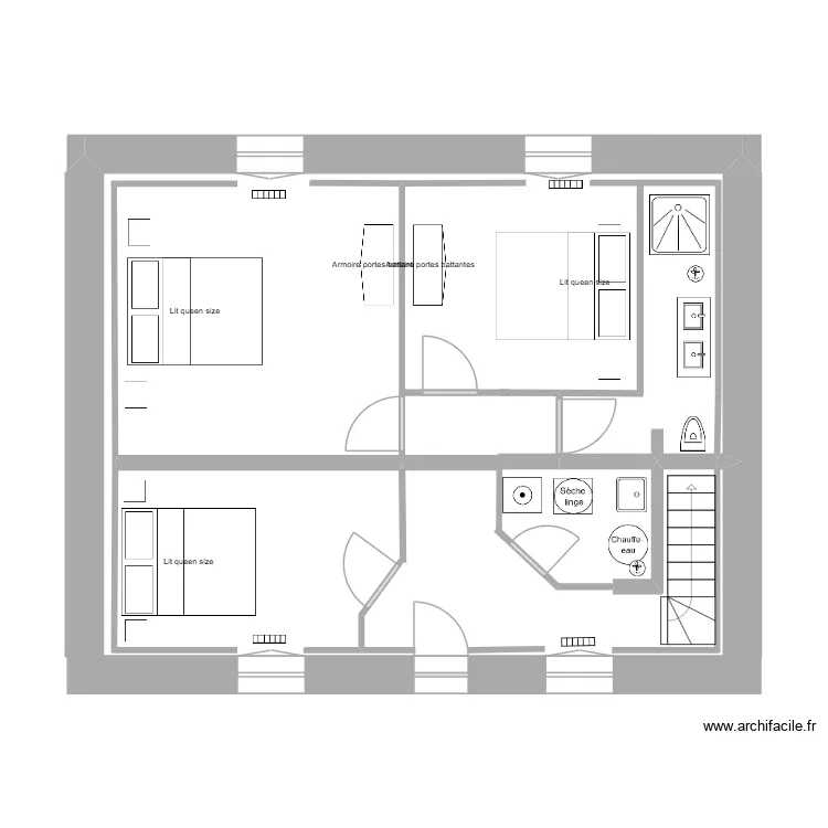 V2 - Maison Pleudihen Rez-de-chauss&eacute;e. Plan de 