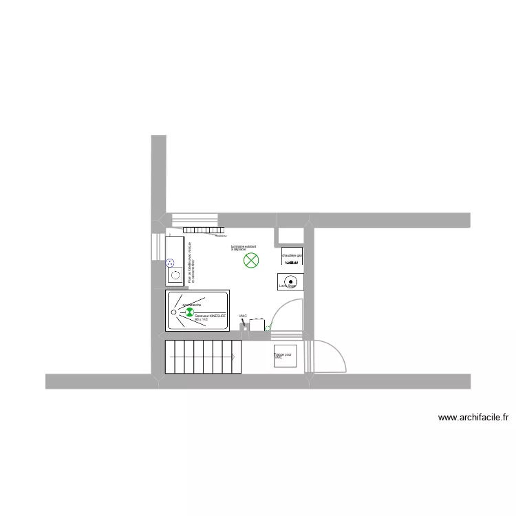 Arnaud BUYSSCHAERT - Le Touquet. Plan de 4  et 9 m²