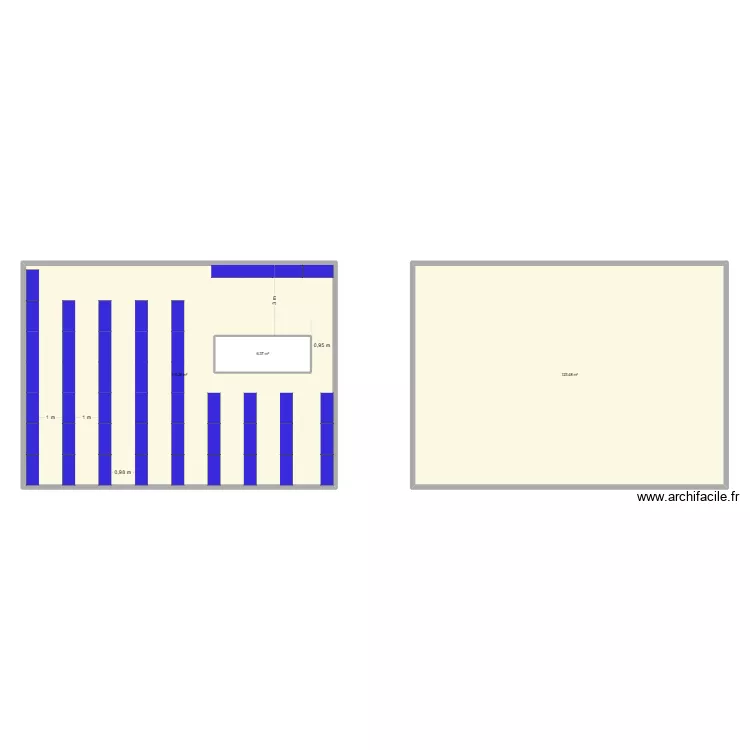 garage gardel. Plan de 3  et 253 m²