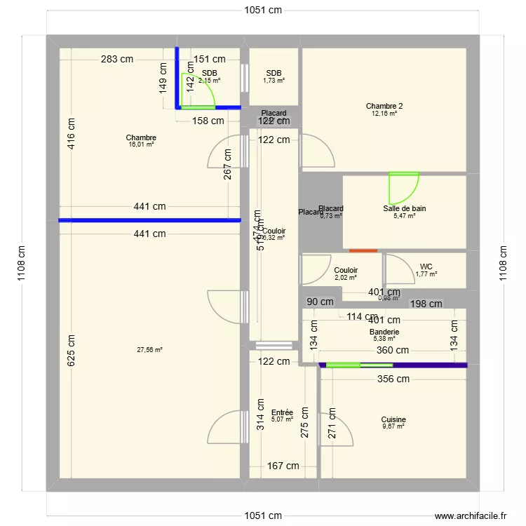 Cabinet avocat. Plan de 16 et 98 m² Cabinet avocat. Plan de 16 et 98 m²