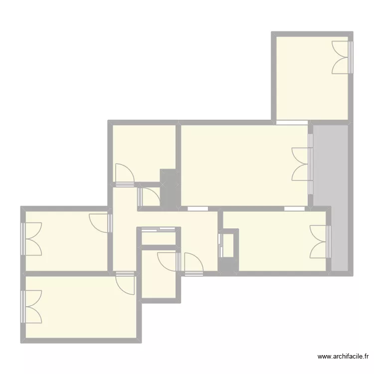 QUESNEL - GRAND QUEVILLY. Plan de 15 Pièces et 92 m²
