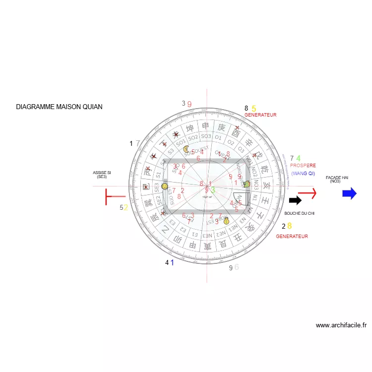 BUREAU BLAGNAC 005. Plan de 
