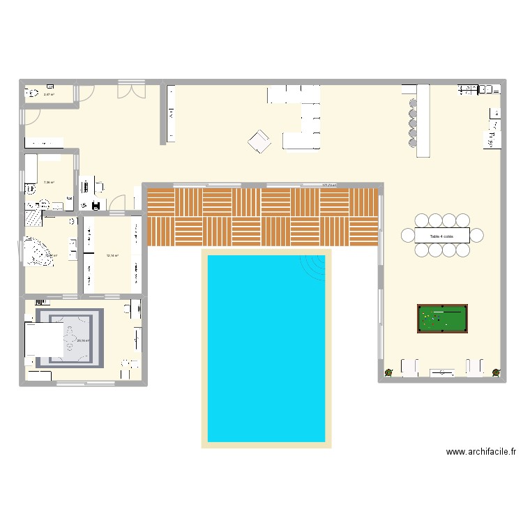 Louis. Plan de 6 pièces et 236 m2