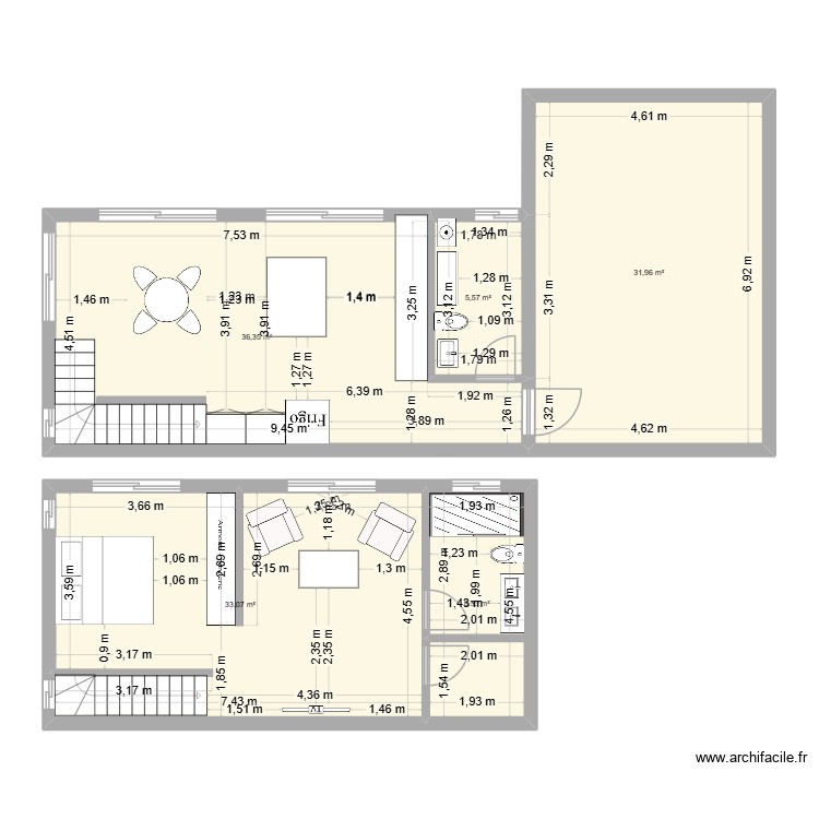 Pat 2 étage. Plan de 0 pièce et 0 m2 Pat 2 étage. Plan de 0 pièce et 0 m2