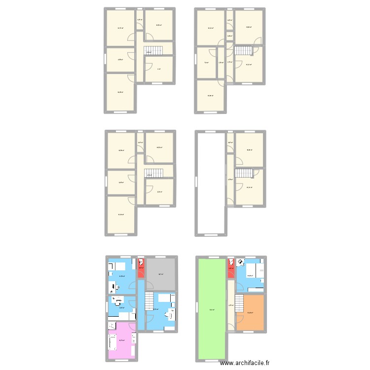 plan01. Plan de 38 pièces et 356 m2