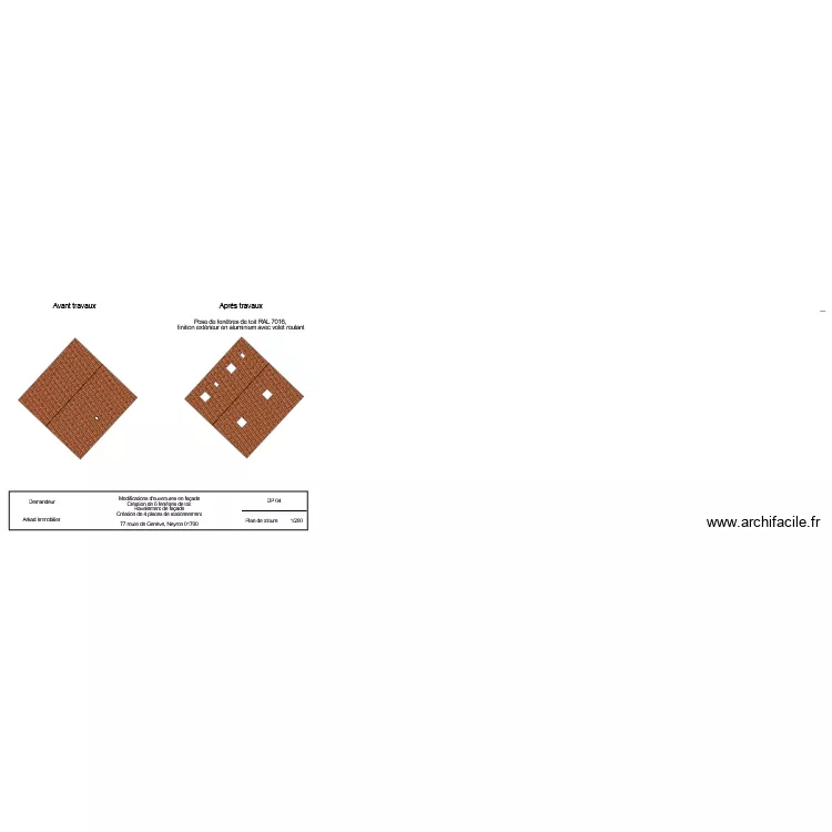 Plan de toiture Neyron. Plan de 