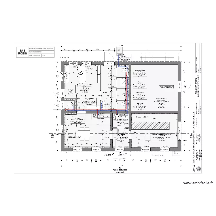 ROBIN_PLAN PLOMBERIE_RDC_DOE_COLAS ST MAUDEZ. Plan de ROBIN_PLAN PLOMBERIE_RDC_DOE_COLAS ST MAUDEZ. Plan de