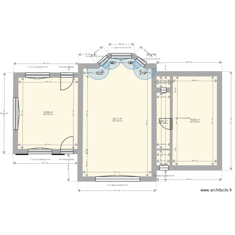 ML23009246. Plan de 8 pièces et 145 m2