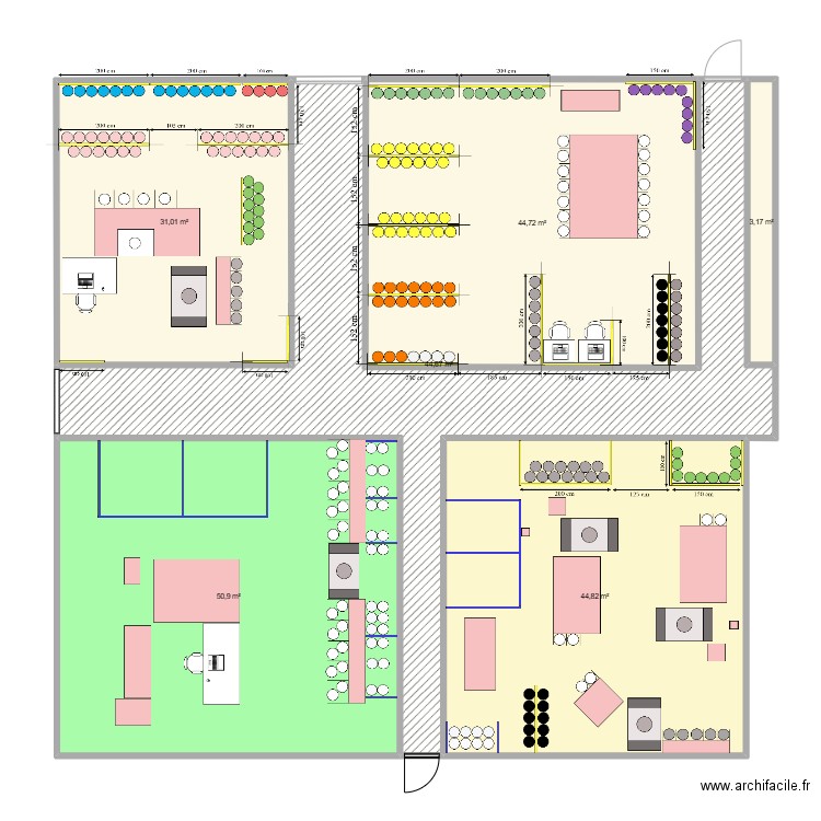 MBTO/ CORROSIF. Plan de 6 pièces et 219 m2