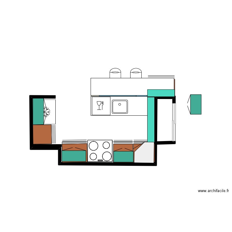 St-Julie cuisine. Plan de 0 pièce et 0 m2
