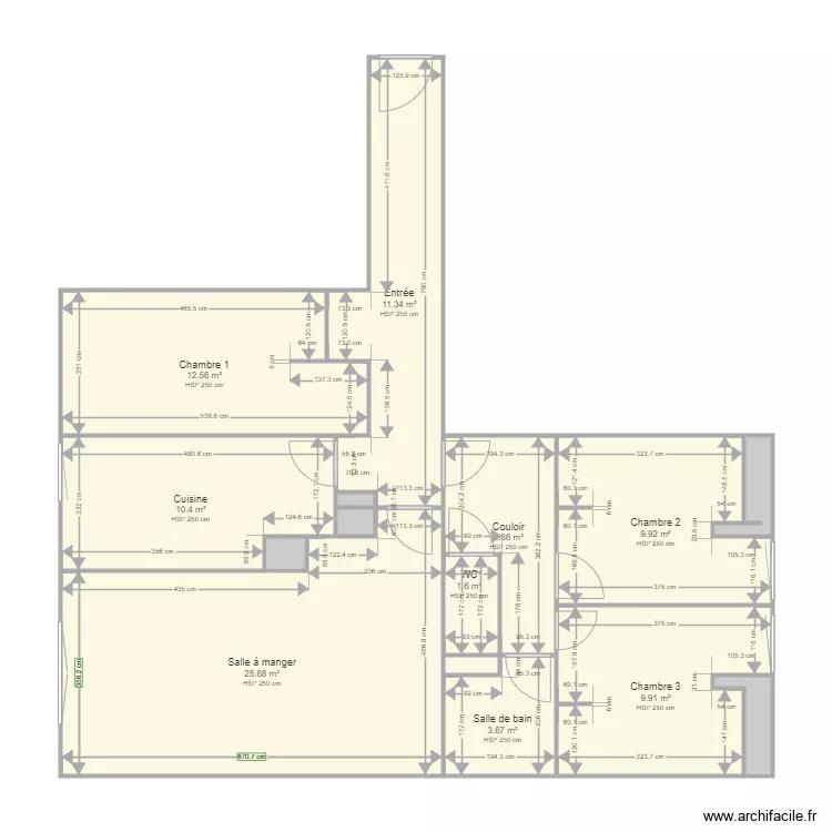 FONCIA EV B 44. Plan de 