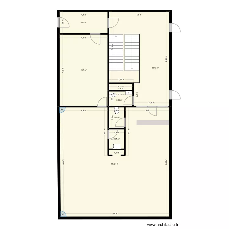 Vallard CO. Plan de 8  et 182 m²