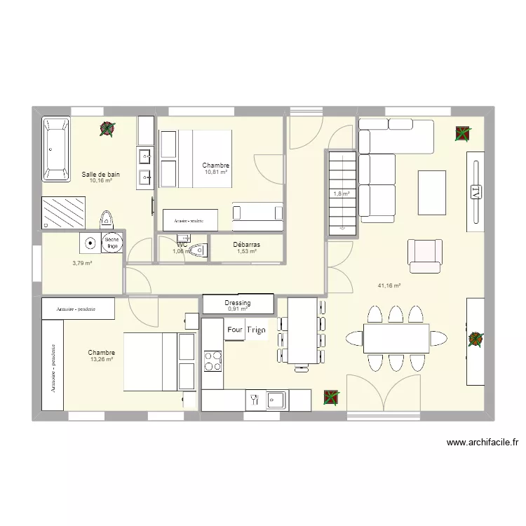 Maison Kunheim projet. Plan de 