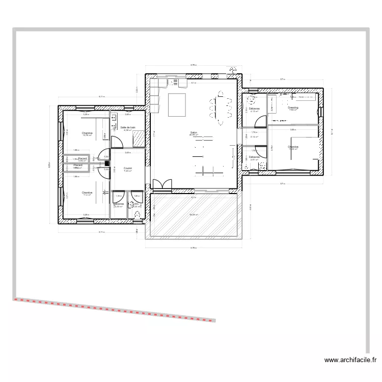 maison int&eacute;rieur. Plan de 