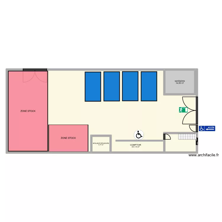 Calais. Plan de 3 et 327 m² Calais. Plan de 3 et 327 m²