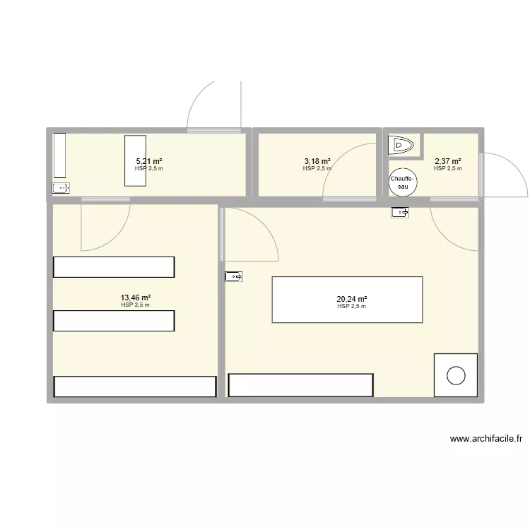 fromagerie. Plan de 