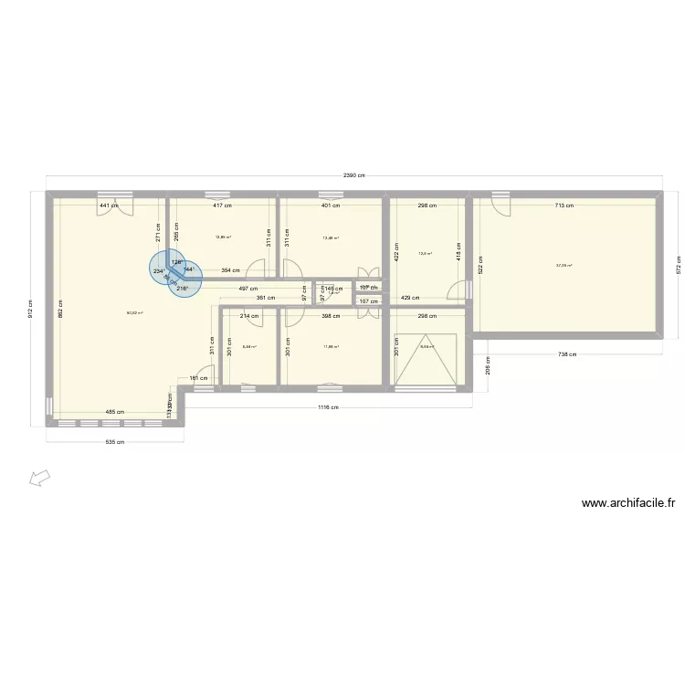 SARLAT 176 01 INITIAL NU. Plan de 
