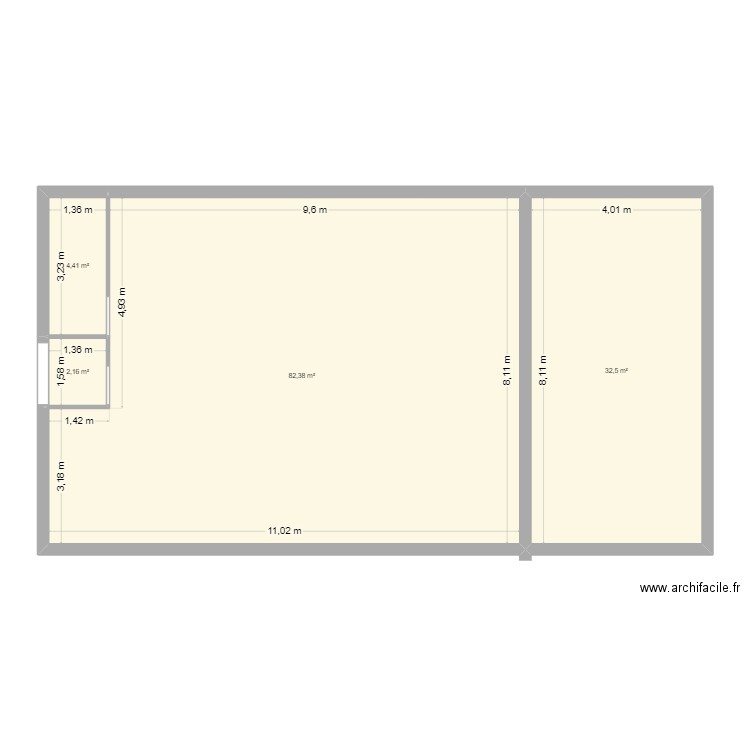 BASE 250417. Plan de 4 pièces et 121 m2