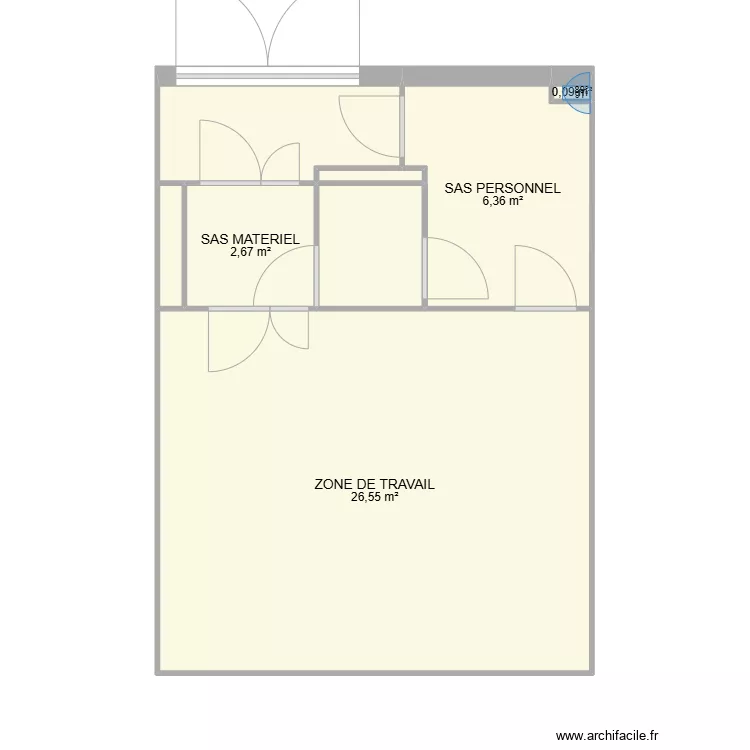 Salle Nutsche. Plan de 