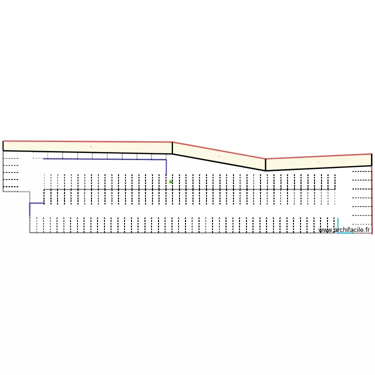 parking lesaffre. Plan de 3  et 473 m²
