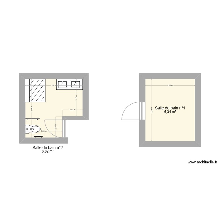 Aménagements. Plan de 2 pièces et 12 m2