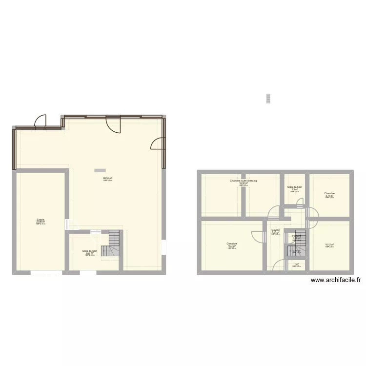 Maison r&eacute;nov&eacute;e 2025. Plan de 12  et 166 m²