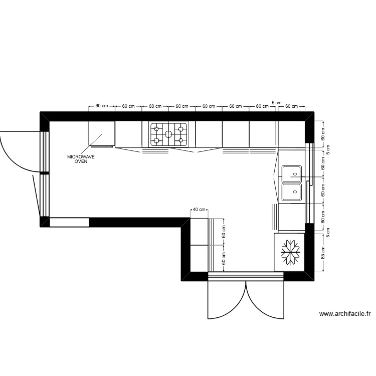 KITCHEN GISOZI. Plan de 