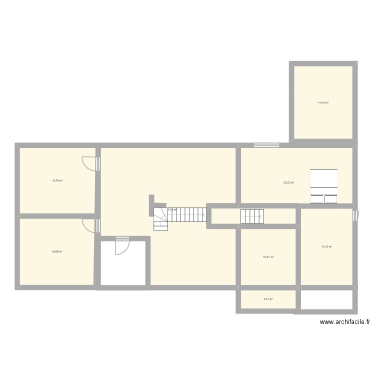 doudou's home. Plan de 8 pièces et 152 m2