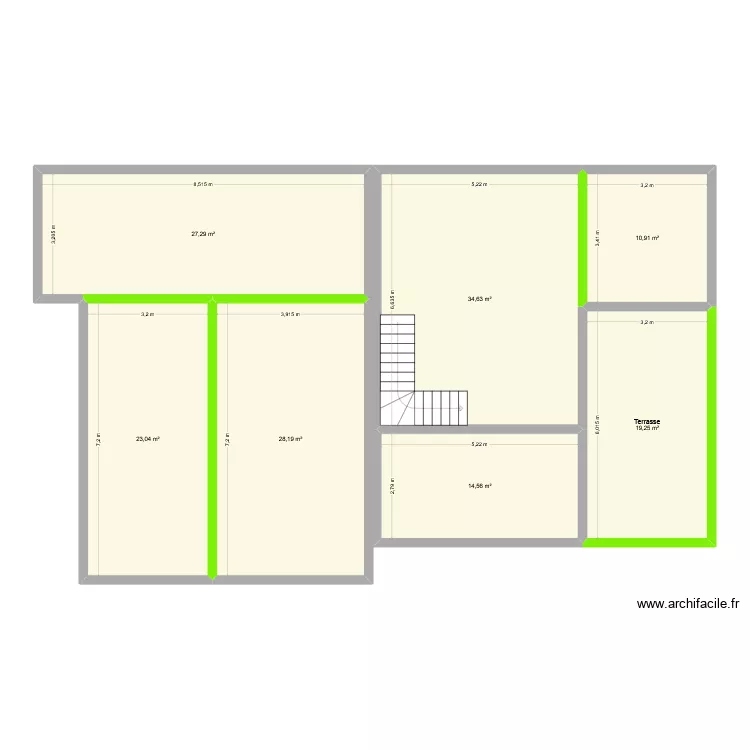 SSC2R. Plan de 7 et 158 m² SSC2R. Plan de 7 et 158 m²