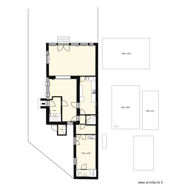 Saint Cyr 2. Plan de 6 pièces et 87 m2