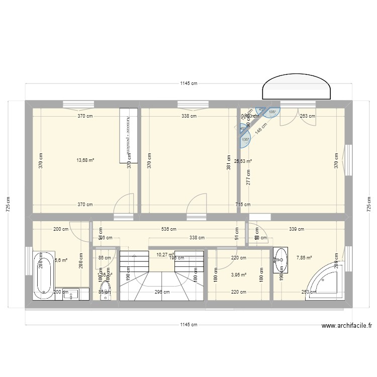 Villa SPERACEDES RC. Plan de 14 pièces et 137 m2