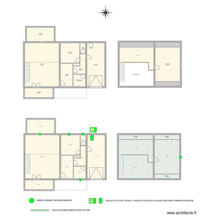 MORET Marine - TREMOLAT. Plan de 32  et 432 m²
