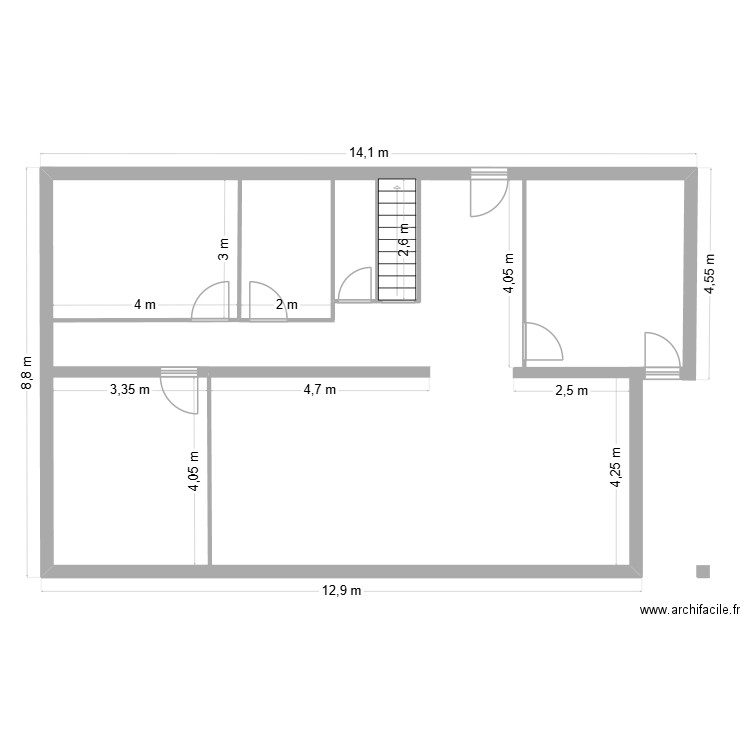 Plan de masse étage. Plan de 0 pièce et 0 m2