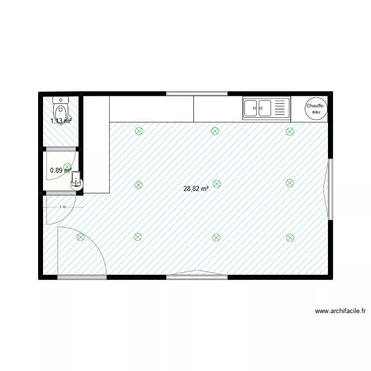 Ebauche plan laboratoire. Plan de 