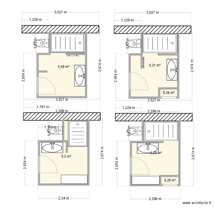 Gîte. Plan de 6 pièces et 22 m2