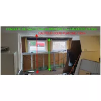 plan H conduites de gaz et eau