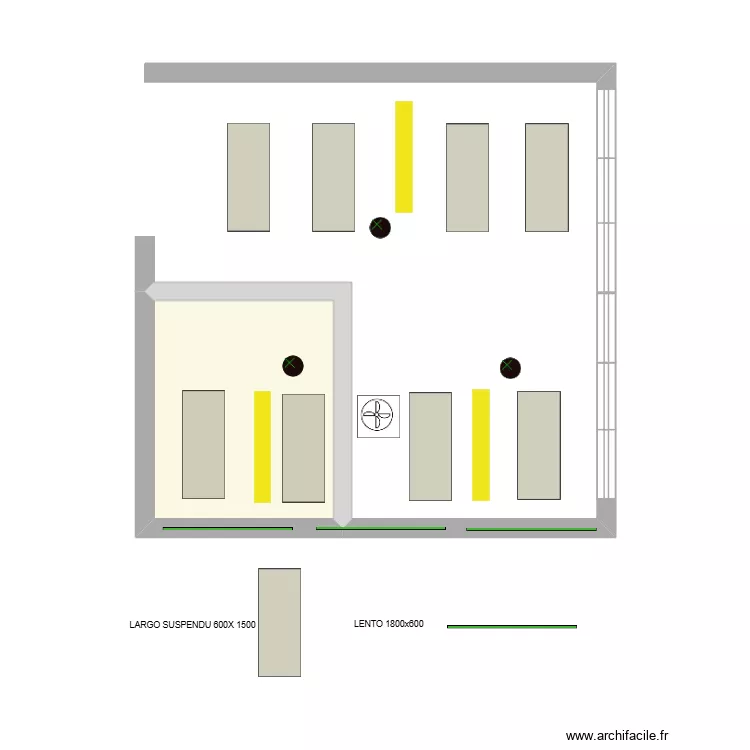 CESI - BATIMENT 2 - B. Plan de 1  et 7 m²
